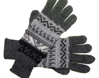 Alpaca finger gloves Guantilissi gloves women men made of 100% alpaca wool by Posh Gear