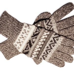 Alpaca finger gloves Guantilissi gloves women men made of 100% alpaca wool by Posh Gear Gray