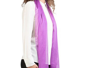 Silk scarf Scialle ladies chiffon scarf silk made of 100% silk by Posh Gear
