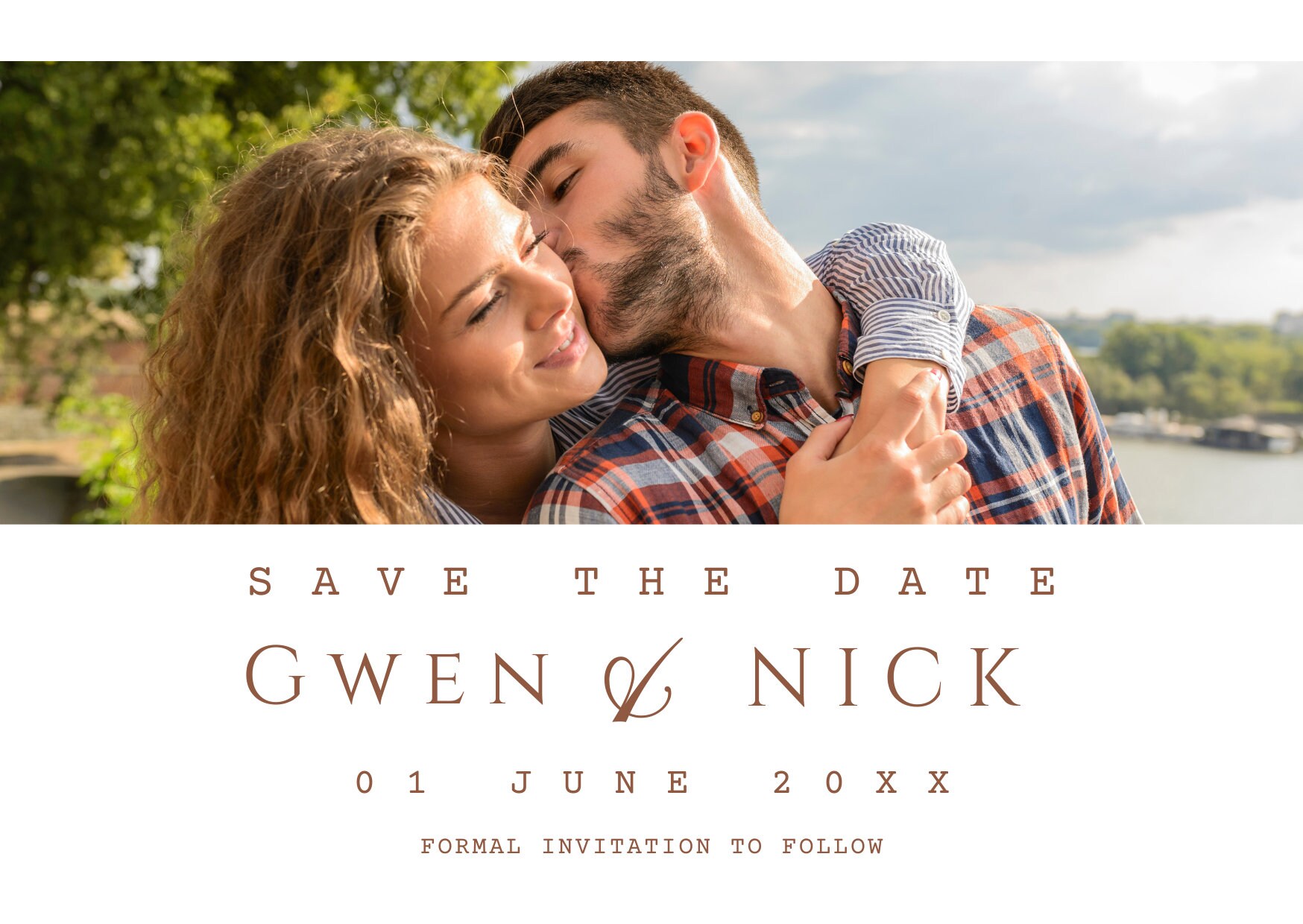 Editable Save The Date