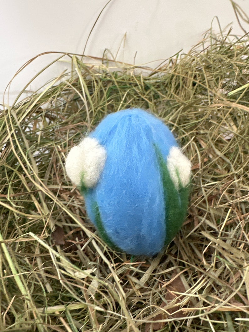 Easter eggs made of felt wool, Easter decorations image 4