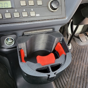 Acty Truck - Extra Large Single Cup Holder Spring Loaded, Replaces Ash