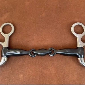 Arsal Forge Baucher Hanging Cheek Sweet Iron Double Jointed Lozenge Link Snaffle Horse Bit