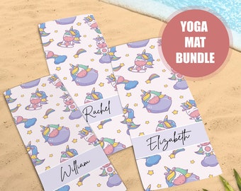 Yoga Mat, Custom Yoga Mat, Personalized Yoga Mat, Children’s Yoga Mat, Yoga Mat Bundle, Kids Fitness Gift, Gift for Kids, Kids Yoga Mat