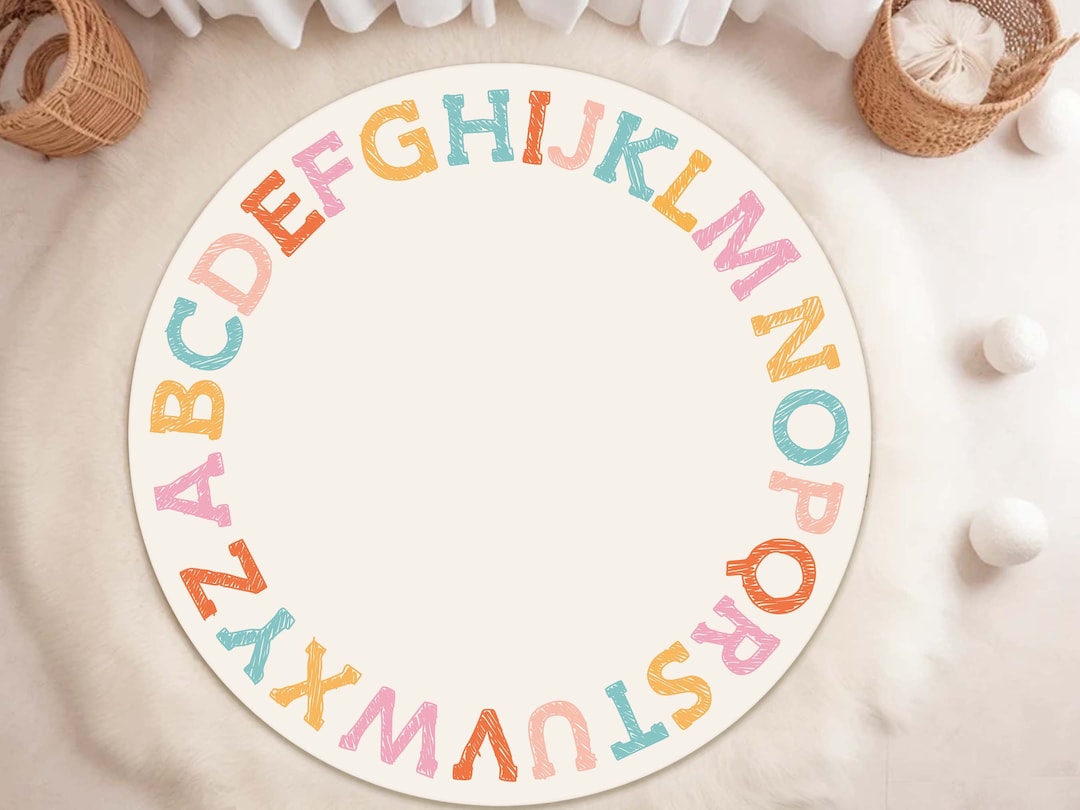 Alphabet Decor Nursery Mat Nursery Decor Letters Nursery Etsy