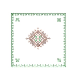 Moroccan Floral Embroidery Design: Machine Embroidery Pattern (Instant Download)