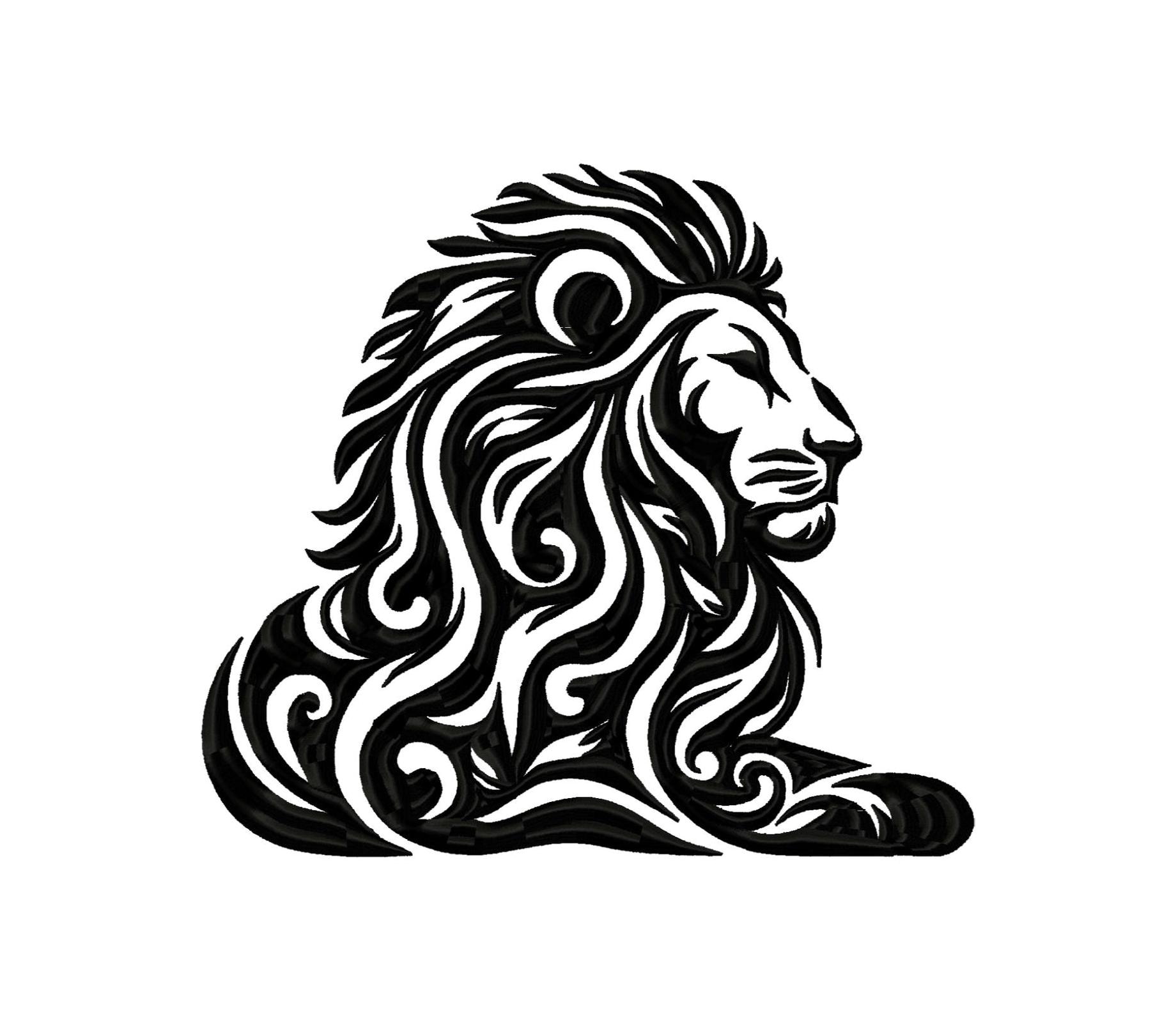 Leeuw tribal tattoos - Etsy België, image size:1840x1579