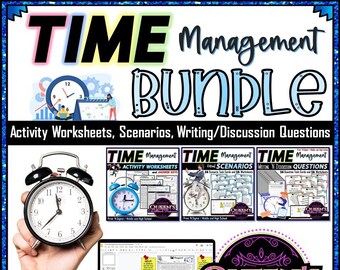 Time Management Worksheets | Time Management Activities | Time Management Strategies | Life Skills | Time Management and Organization | Time