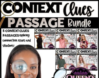 Context Clues Reading Passage, Context Clues Passage, Context Clues Worksheets, Vocabulary Words, Word Study, Reading Comprehension