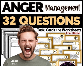 Wutbewältigungs-Arbeitsblätter | Wutbewältigungs-Reflexionsfragen | Bewältigungsfähigkeiten | Bewältigungsformen | Seelische Gesundheit | Fragen