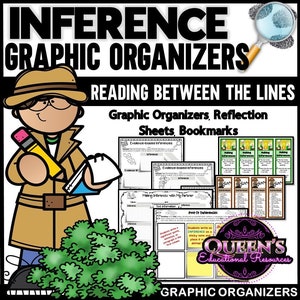 Inference Graphic Organizer, Reading Comprehension, Making Inferences, Reading Strategies, Inference Bookmarks, Reading, Inferring