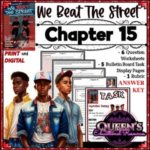 We Beat the Street Chapter 15 Questions, Inference Questions, We Beat The Street Reading Comprehension, Novel Study, We Beat the Street