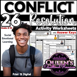 Conflict Resolution Activity Worksheets, Conflict Resolution, Problem Solving Activities, Social Skills, Conflicts, Coping Skills Activities