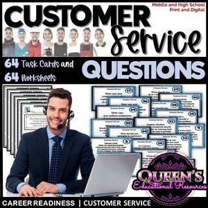 Career Readiness Questions | Customer Service Reflection Questions | Life Skills | Career Readiness | Discussion Questions | Writing Prompts