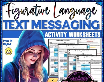 Figurative Language Text Messaging Activities | Figurative Language Activities | Language Arts | ELA | English Classroom