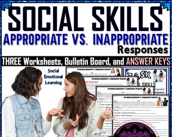 Abilità sociali / Abilità comunicative / Risposte appropriate vs. inappropriate / Abilità di conversazione / Apprendimento socio-emotivo / SEL