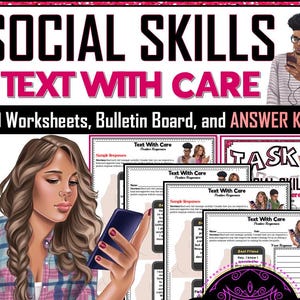 Werkbladen voor sms-berichten sociale vaardigheden | Werkbladen voor tekstberichten | Activiteiten | Sociaal-emotioneel leren | Communicatieve vaardigheden | SEL