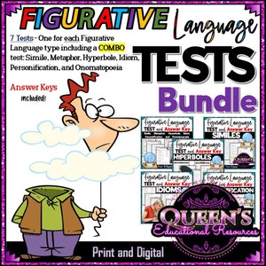 Figurative Language Activities | Similes | Metaphors | Personification ...