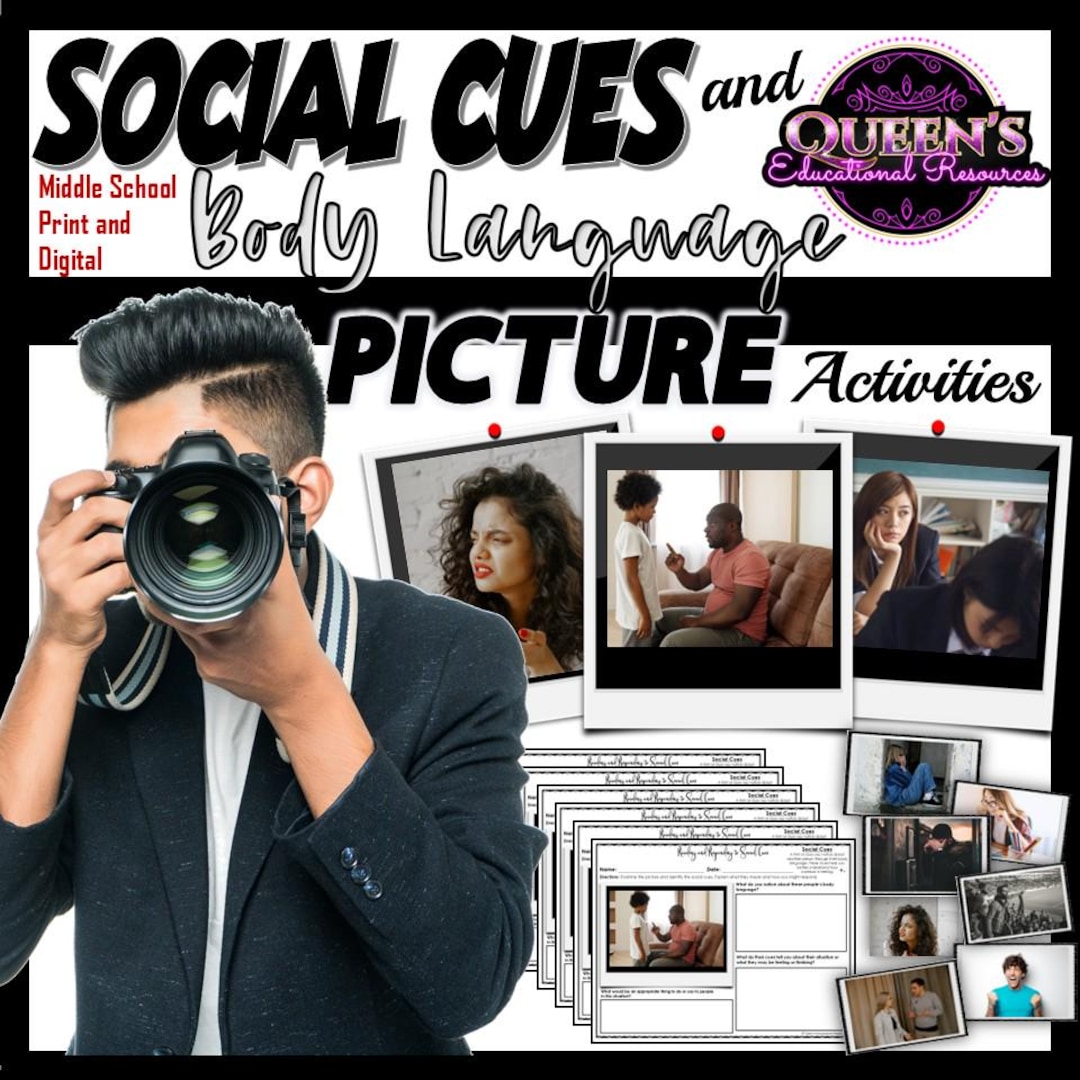Social Cues Activities | Body Language | Social Inferences | Making ...