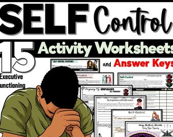 Arbeitsblätter zur Selbstkontrolle: Selbstregulierung, Emotionale Kontrolle (Print & Digital)