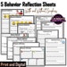 Behavior Reflection Worksheets | Behavior Management Plan | Reflection ...