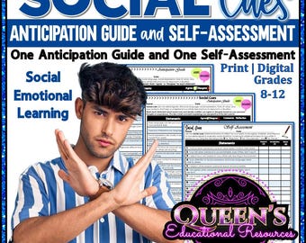 Social Cues Anticipation Guide and Self-Assessment  | Social Emotional Learning | Communication Skills | Nonverbal Communication