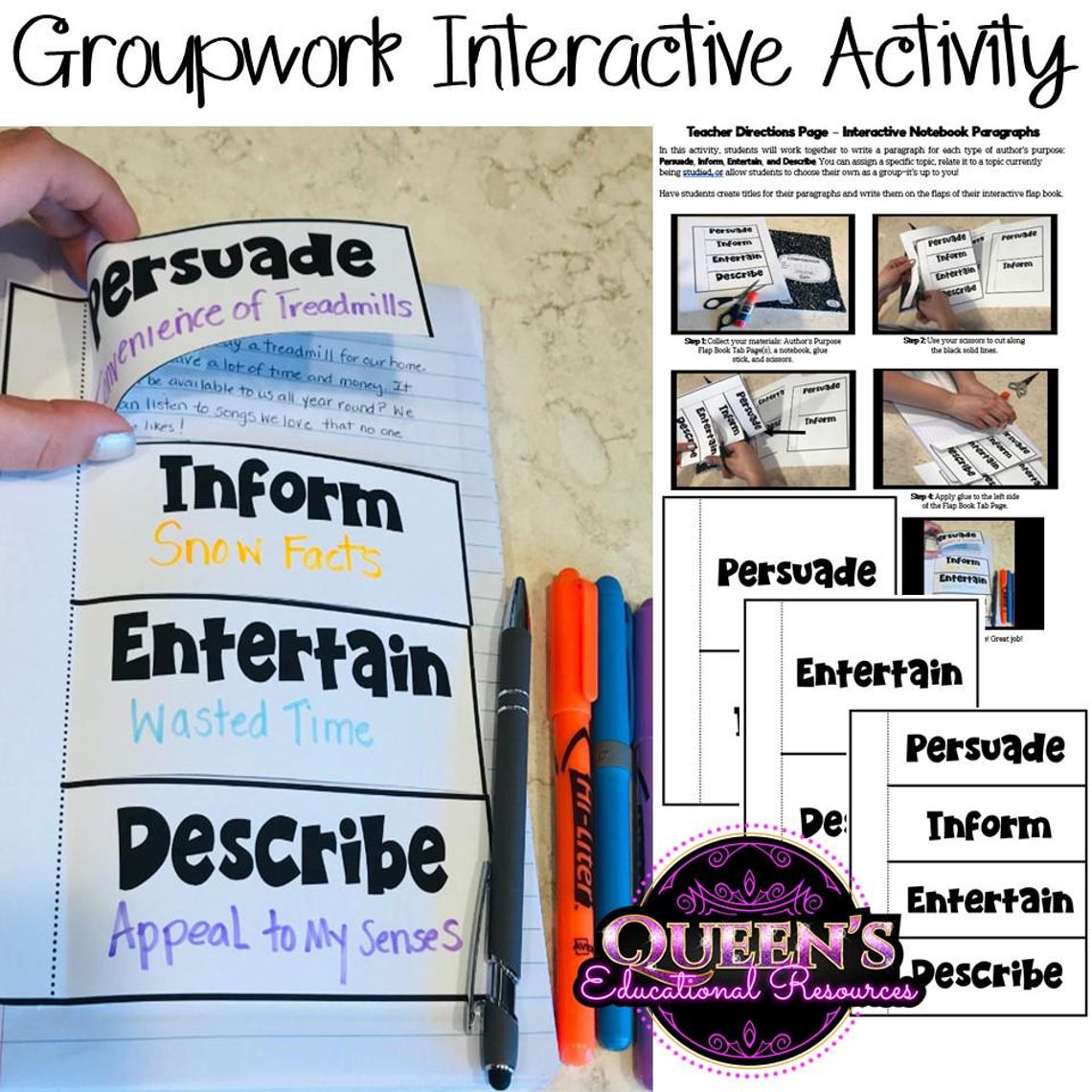 Author's Purpose Lesson Plan | Powerpoint | Activities | Author's ...
