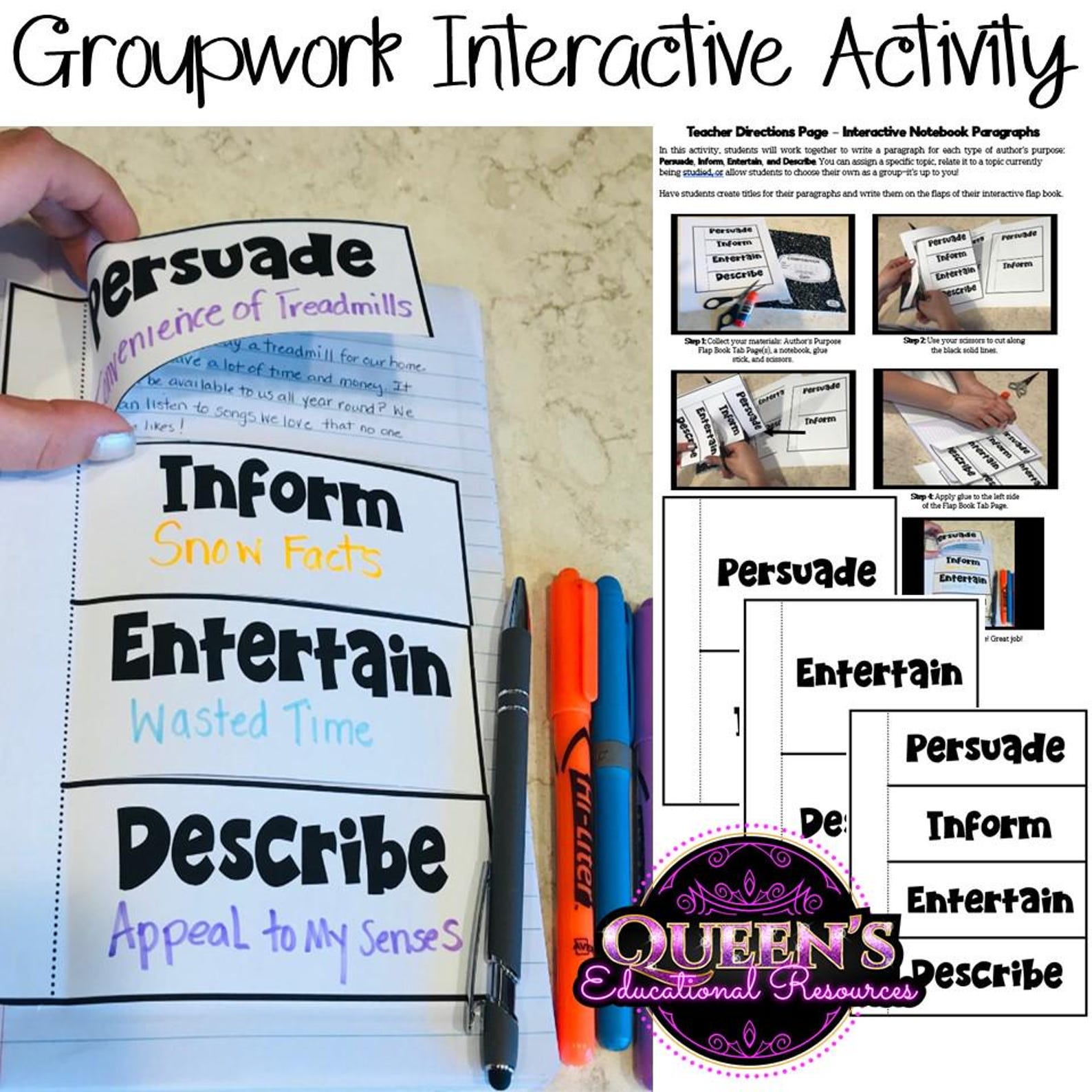 Author's Purpose Lesson Plan | Powerpoint | Activities | Author's ...