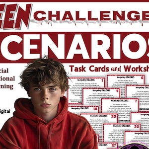 Conflict Resolution Scenarios | Situation Cards | Teen Challenges Scenarios | Problem Solving Situation Cards | Relationship Skills
