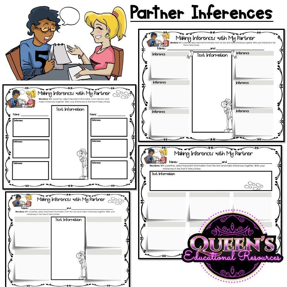 Making Inferences Graphic Organizers, Reading Comprehension, Making ...