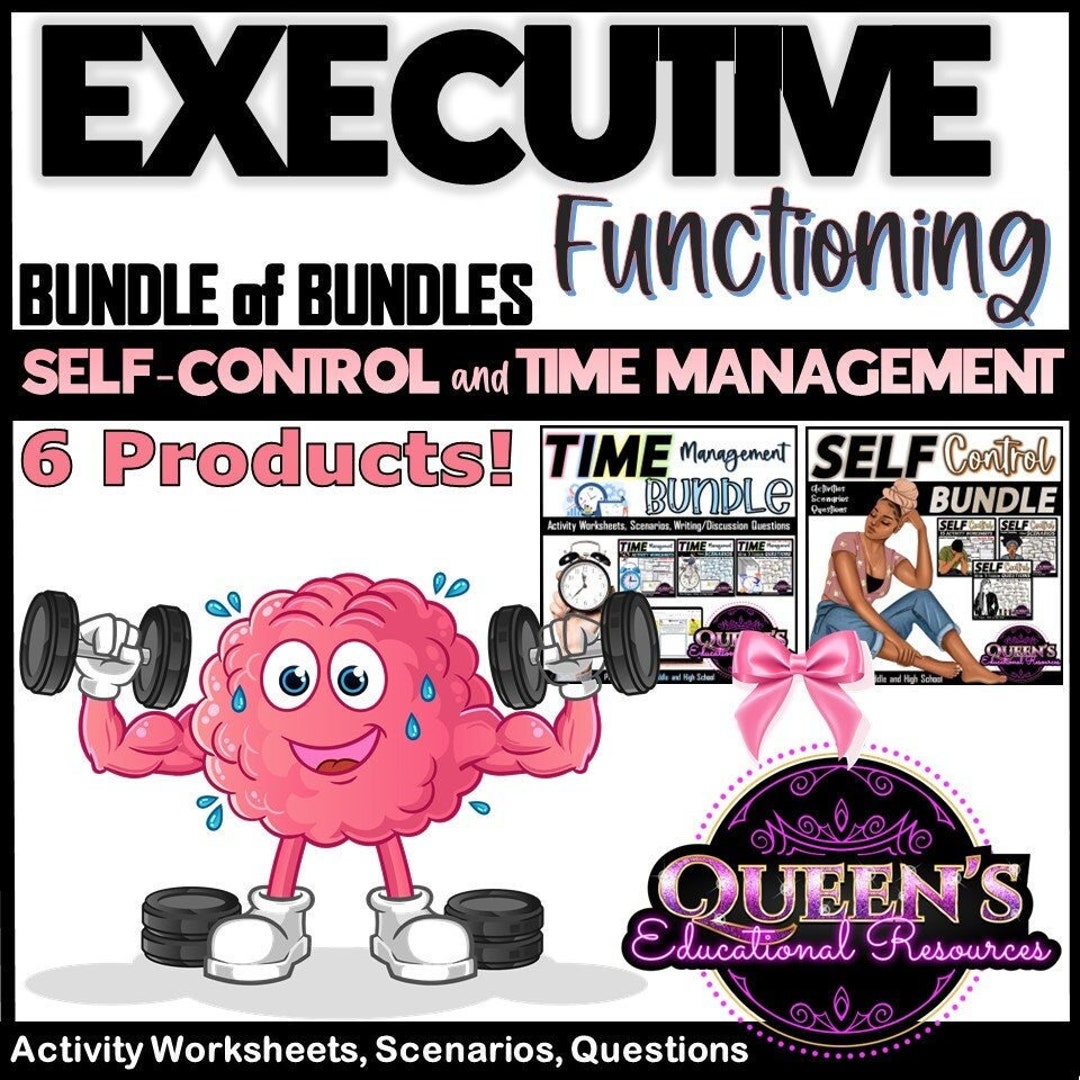 Executive Functioning Time Management Worksheets Time Etsy