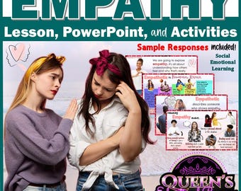 Empathy Lesson Plan | Empathy PowerPoint Activity Worksheets | Perspective-Taking | Social Awareness | Empathy Worksheet | Empathy Activity