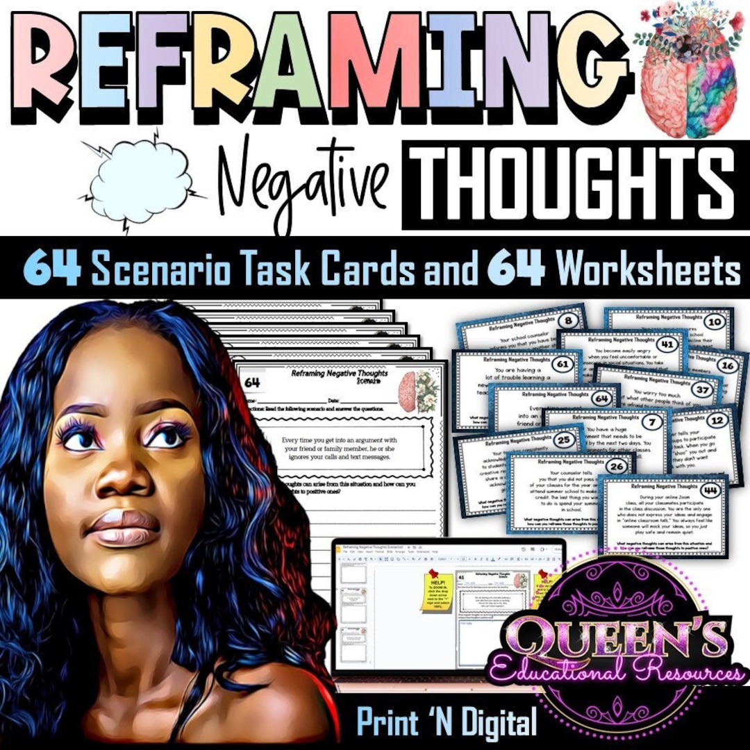 Reframing Negative Thoughts Scenarios, Positive Affirmations Scenarios ...