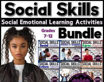 Social Skills Activities | Social Emotional Learning Worksheets | Communication Skills | Scenarios | SEL | Life Skills | High School