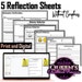 Behavior Reflection Worksheets | Behavior Management Plan | Reflection ...