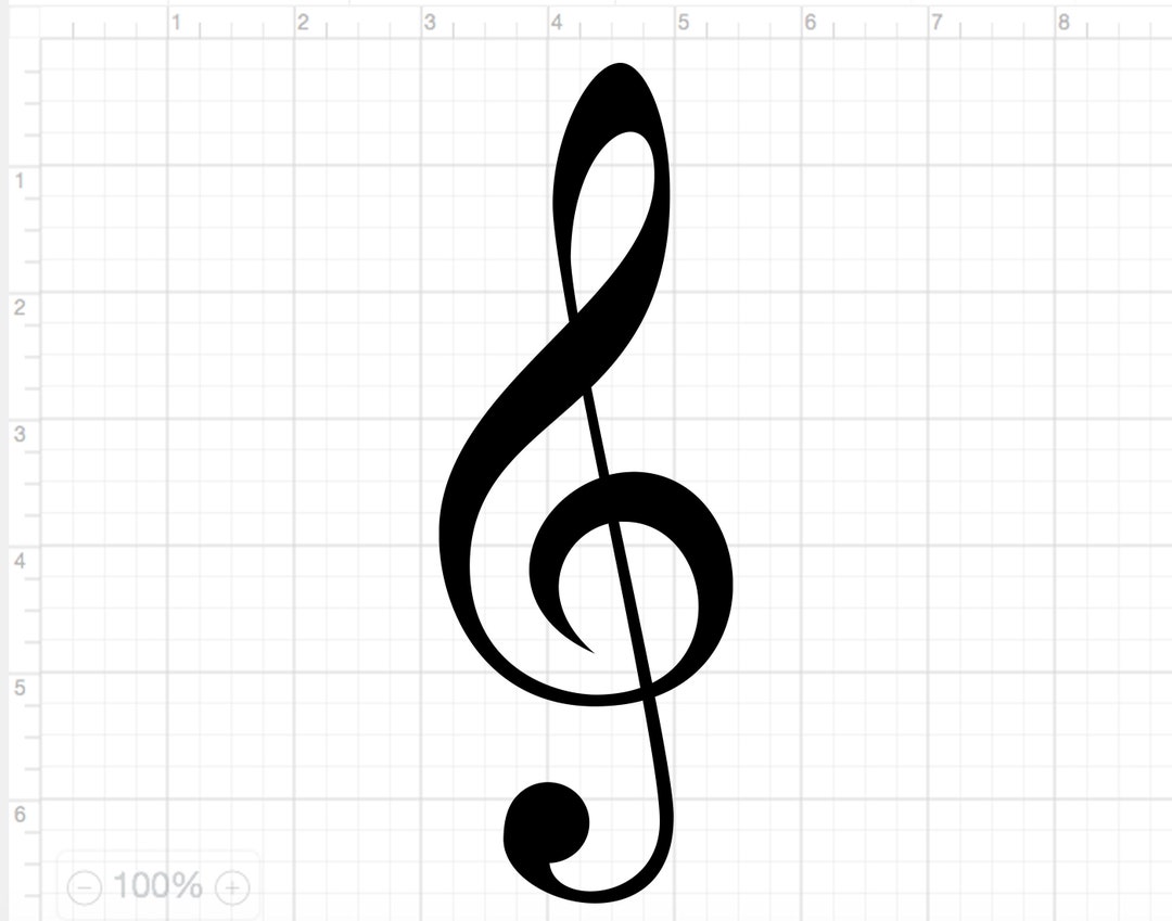Treble Clef Cut File SVG DXF PNG Eps Pdf Clef Svg Clef Dxf Etsy