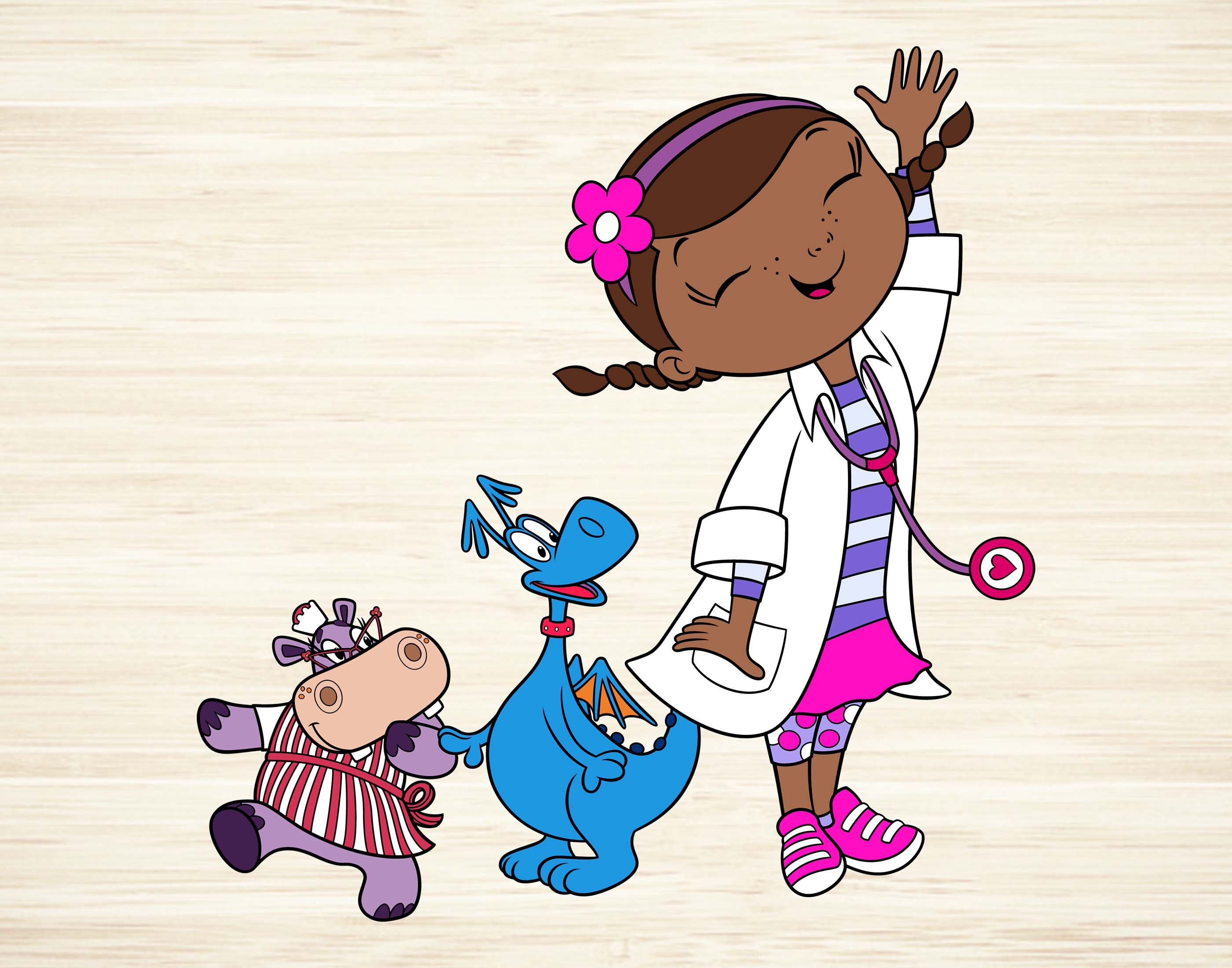 Doc Mcstuffins Cut File SVG DXF PNG Eps Pdf Clipart Vector 4 - Etsy