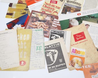 35 Sheets Mixed Theme Kitchen + Baking with Vintage Ads, Recipes, Handwriting, Paper Ephemera for Scrapbooking Journal Collage (26-0006)