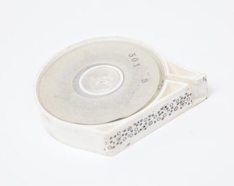 1 roll of Letraset Letraline adhesive tape SP218 - black dots border - vintage design tape -