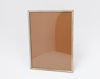 Cornice portafoto vintage dorata - Supporto da tavolo, gancio - 17 x 23,5 cm - Cornice rettangolare - Decorazione retrò minimalista (24-0134)