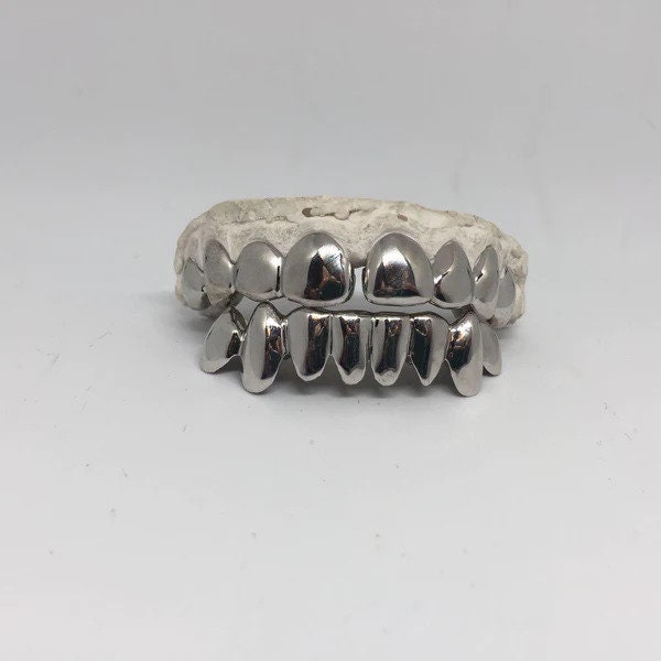 Solid Silver Grillz, Sterling Silver Grillz For Men and Women, Silver Teeth Bottom Grillz, Grillz Jewelry Gift For Him