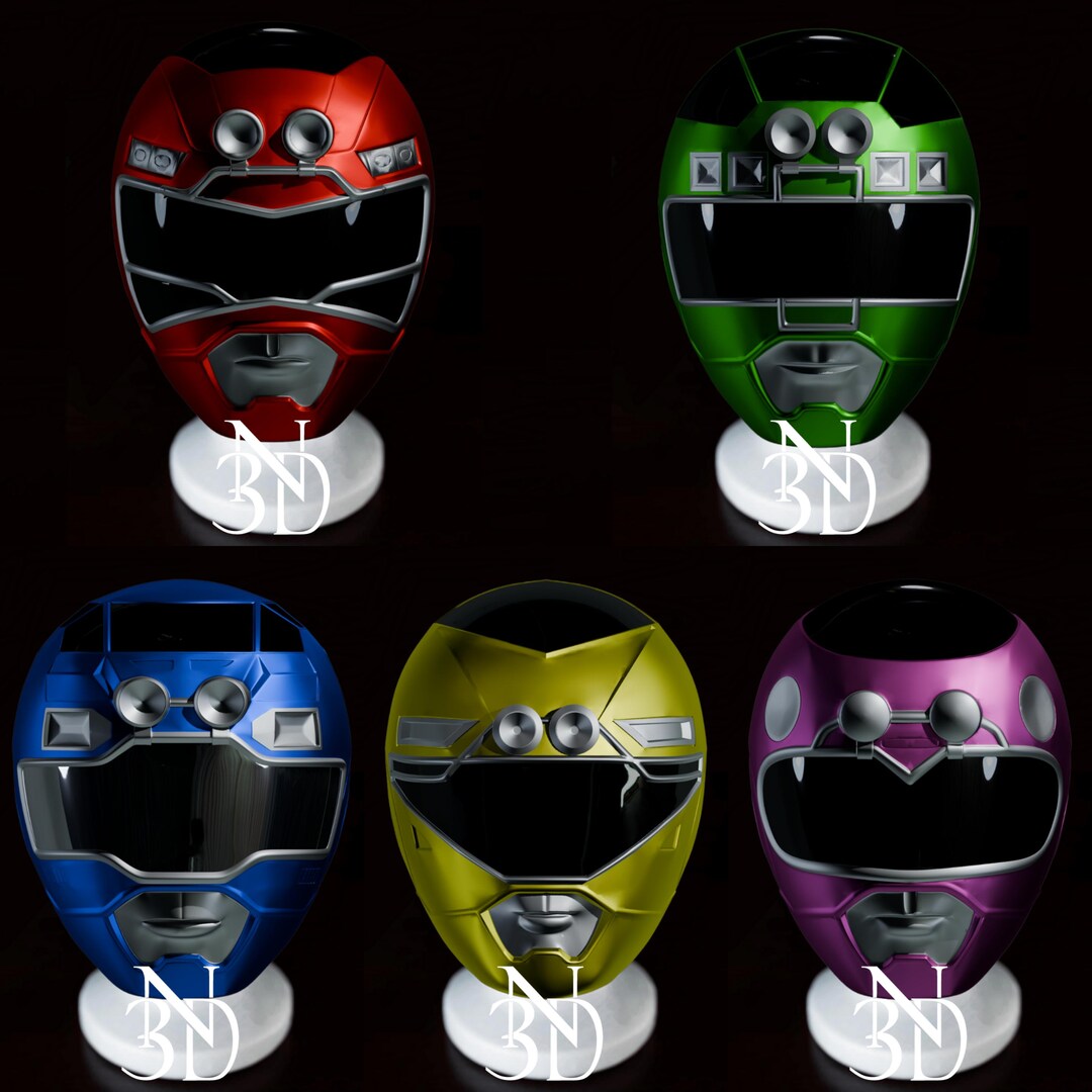 Turbo Ranger Bundle Helmet STL File - Etsy