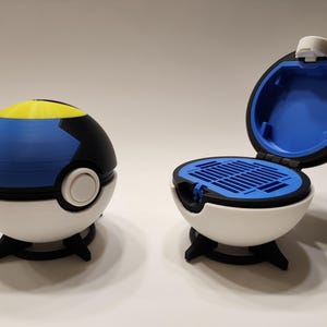 Moon Ball Pokeball / Pokemon / Réplica / Impreso en 3D / Switch / SD / DS / 3DS / Soporte de anillo