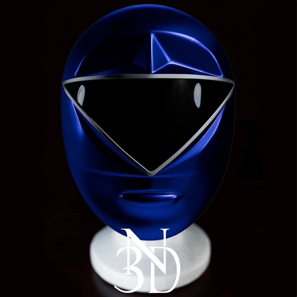 Zeo Blue Ranger Helmet STL File - Etsy