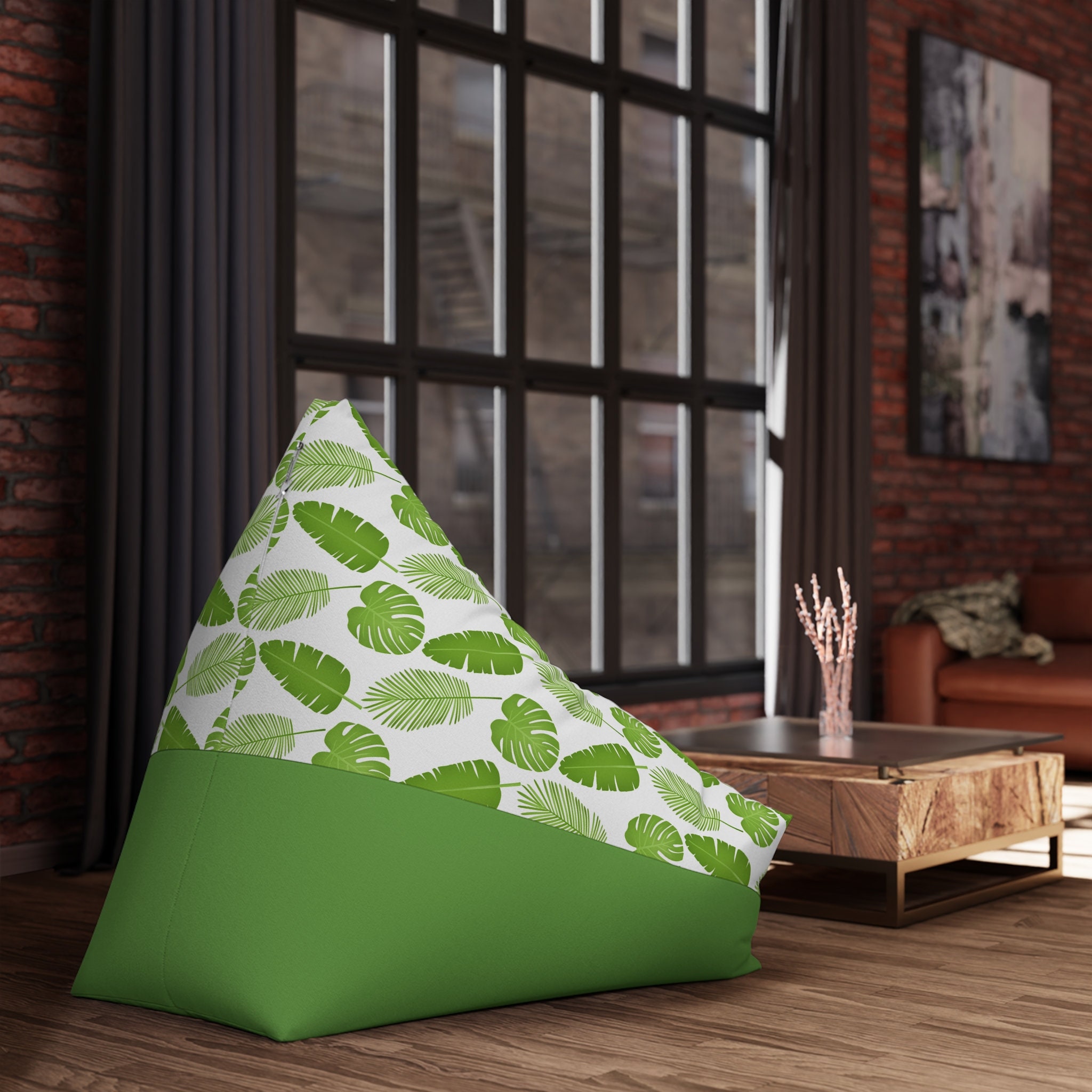 Palm Leaf Bean Bag Chair Cover Dorm Room Furniture Game Room Etsy