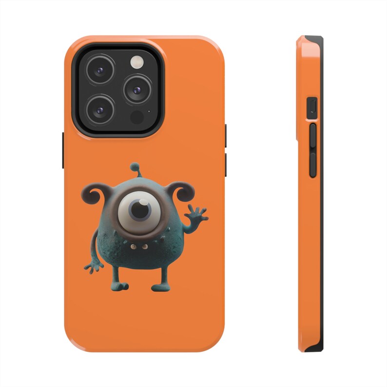 Monster 5 Orange Tough Phone Cases Case-mate - Etsy