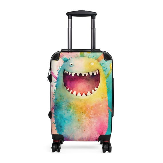 Oggie the Monster Suitcase, Monster Themed Luggage, Unique Travel  Accessories, Statement Luggage, Travel Gear for Kid, Kids Monster Suitcase  