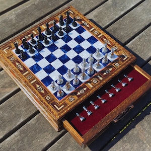 Handmade personalized chess set