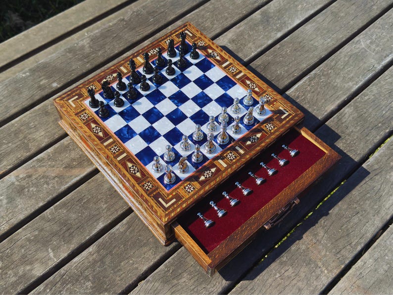 Handmade personalized chess set