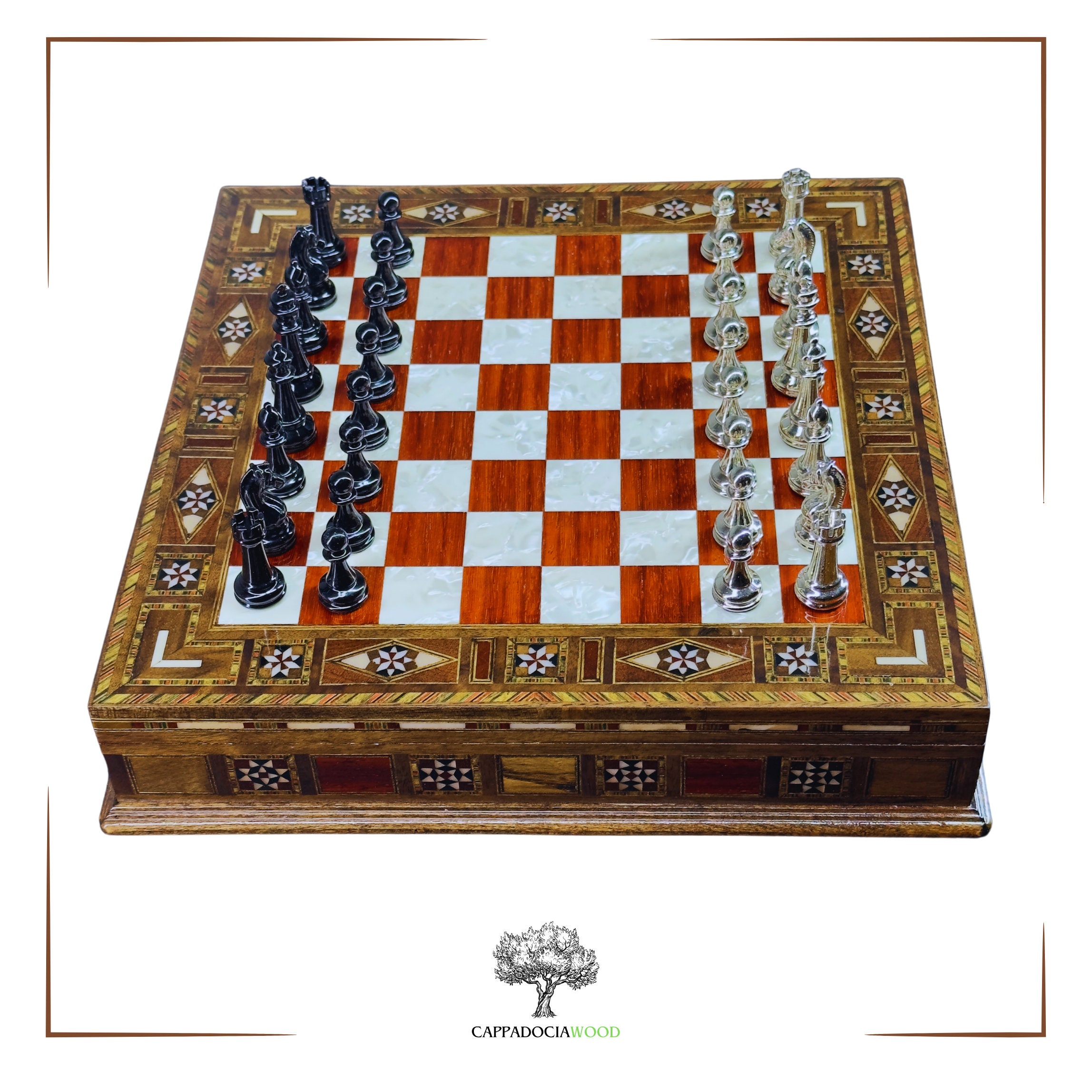 Custom 1st Grade Class Chess Set by Custom Chess & Handwork by Q2